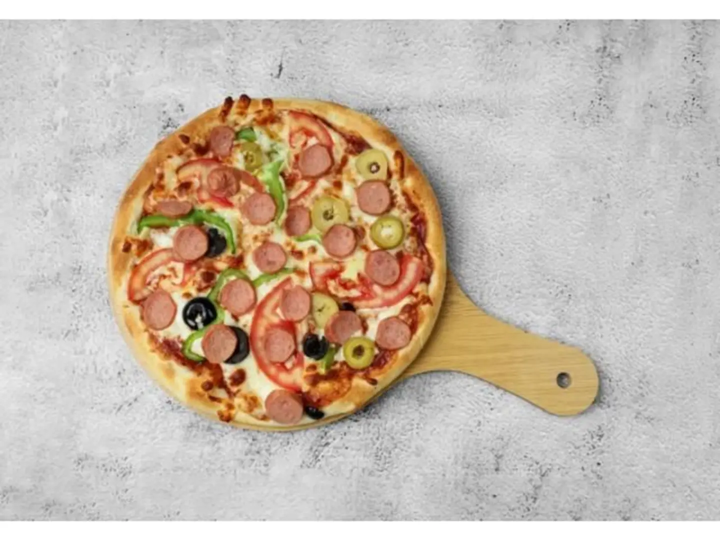 Hot Dog And Mixed Cheese Pizza