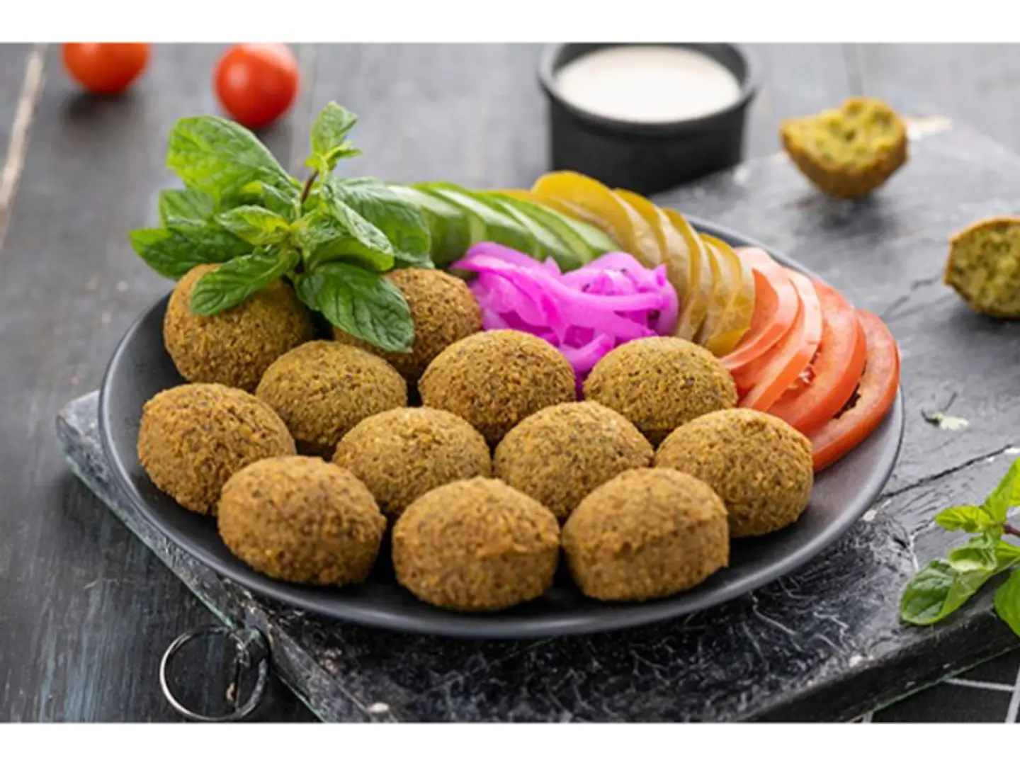صحن فلافل صغير