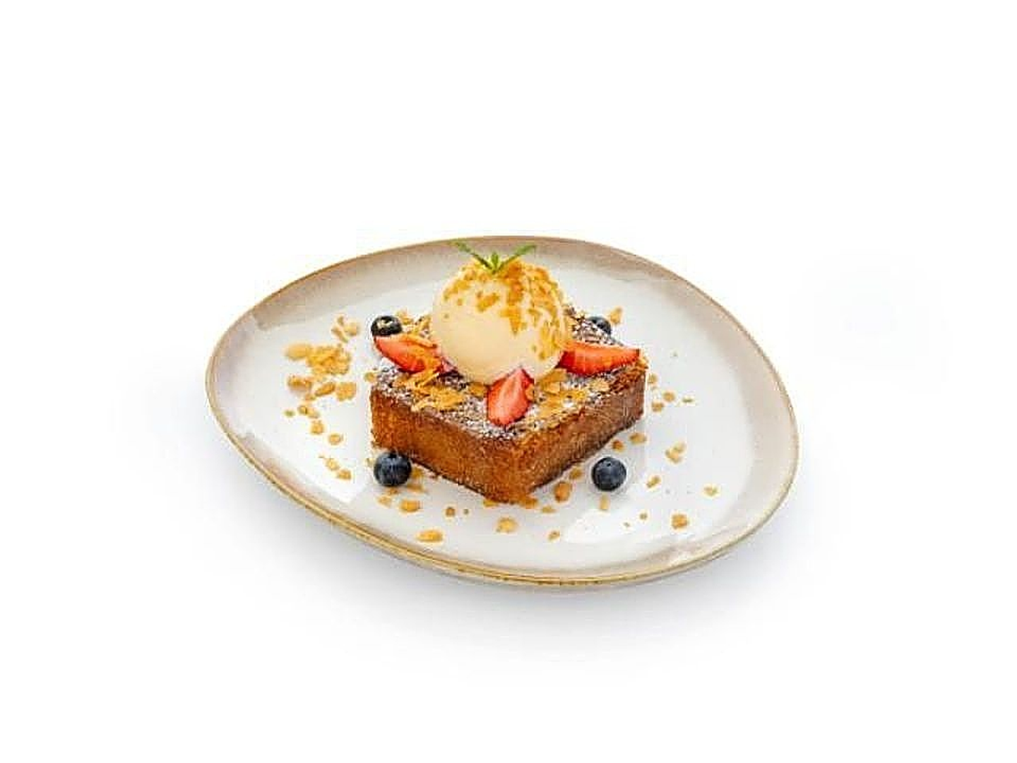 French Cake With Ice Cream