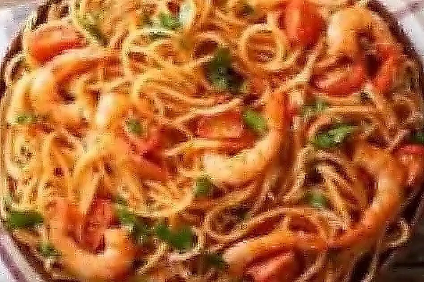 Pasta With Vegetables And Shrimp