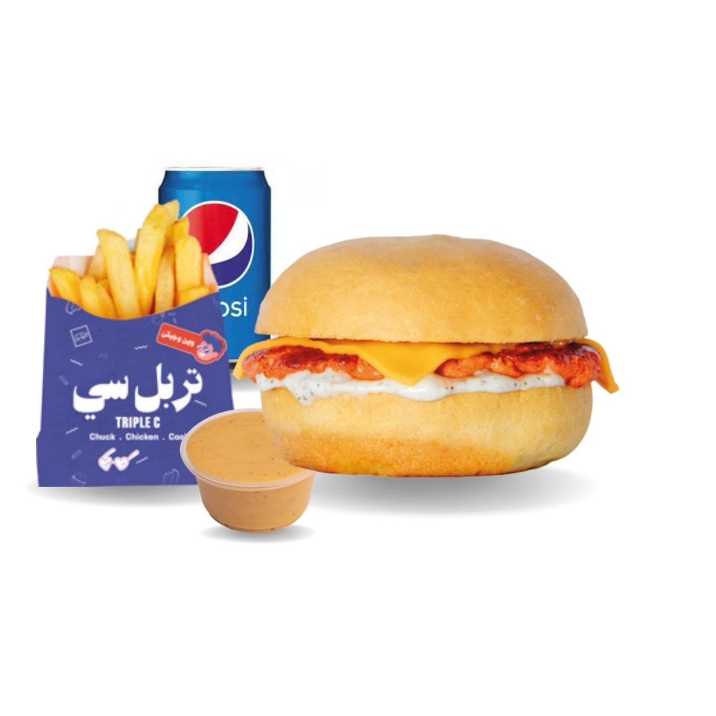 وجبة كانتري شتيز برجر دجاج