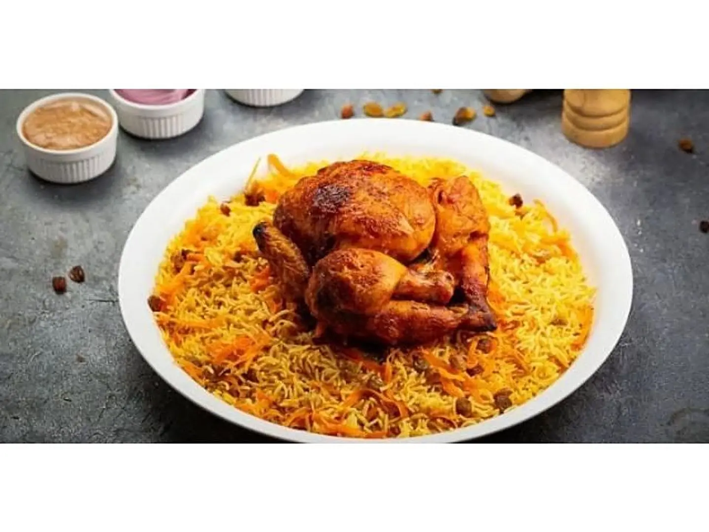 ربع حبة دجاج شواية مع الرز