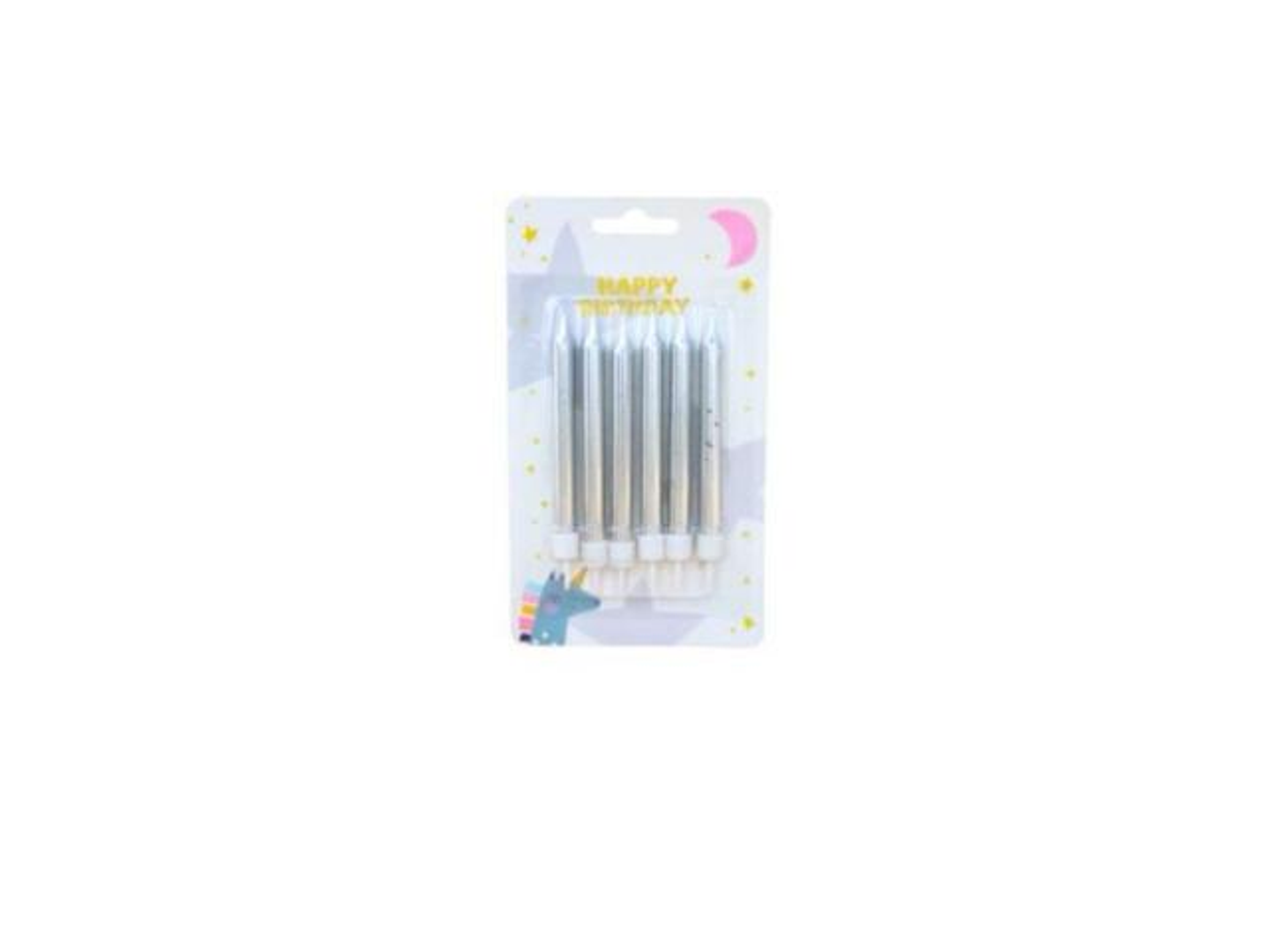 Small Silver Candles
