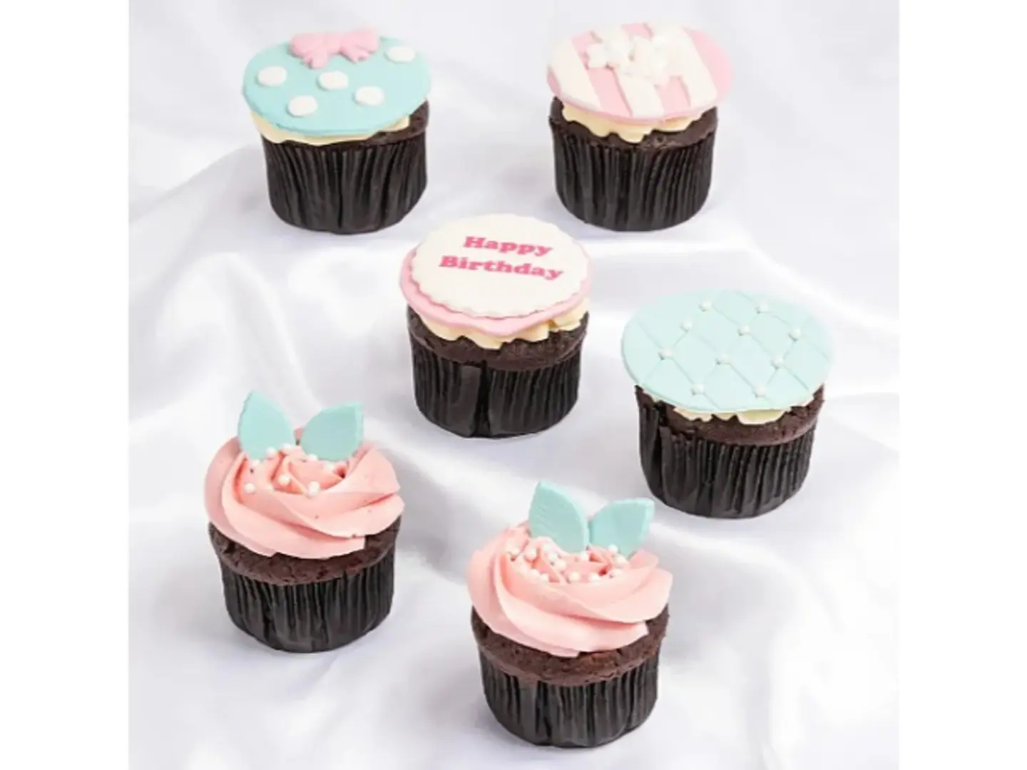 Birthday Decorated Chocolate Cupcakes