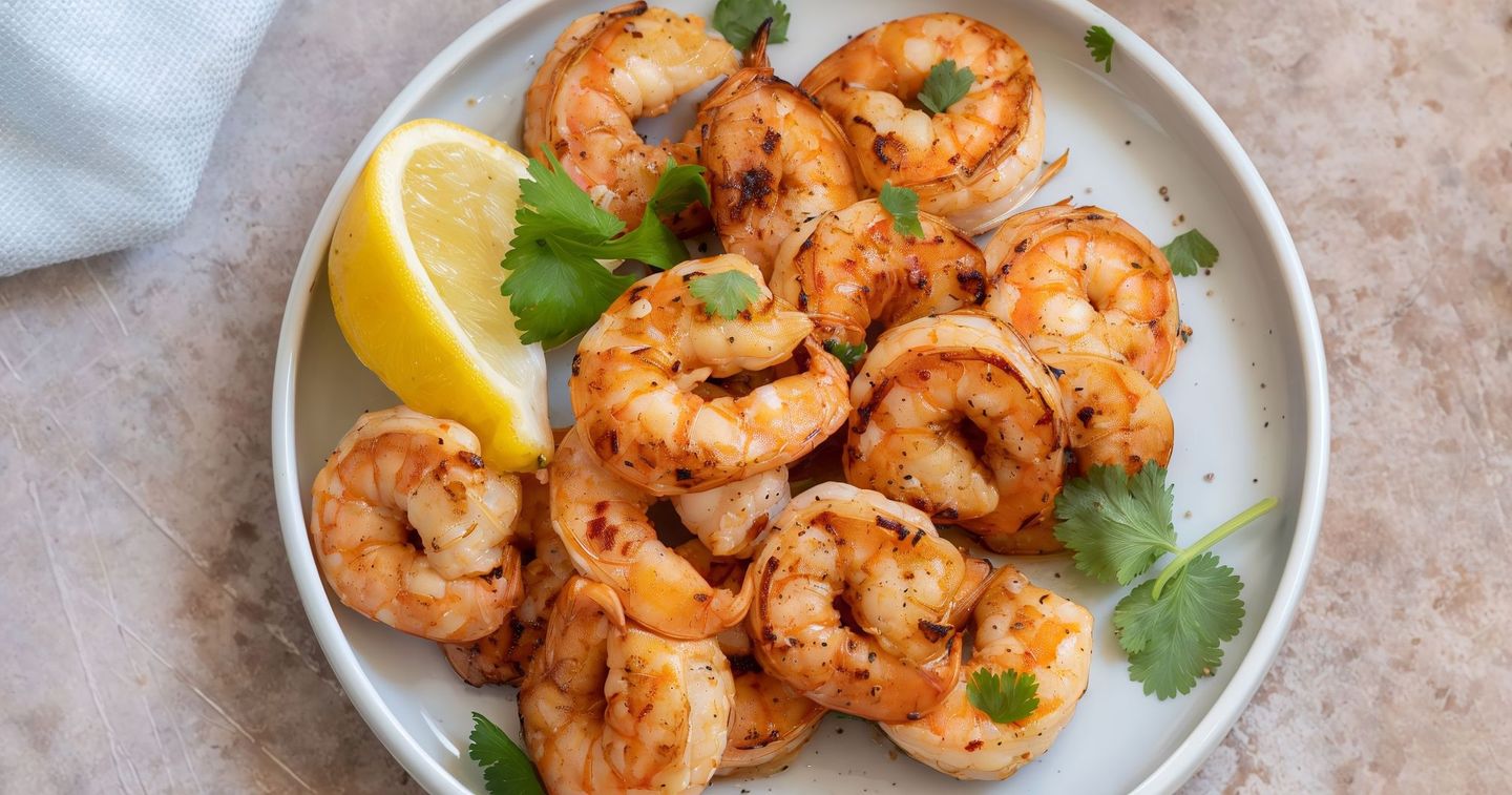 Grilled Shrimp With Mixture
