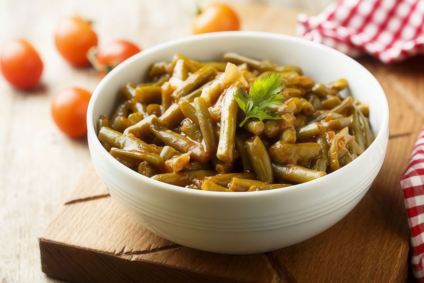 طبق خضار فاصوليا