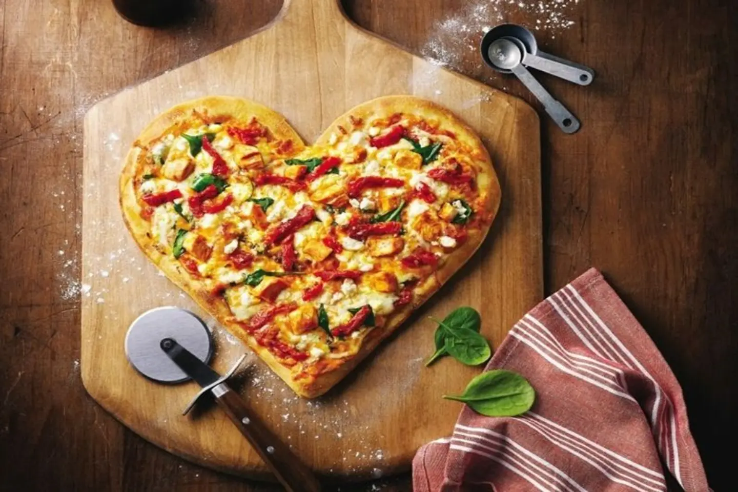 Heart Shape With Chicken Stromboli