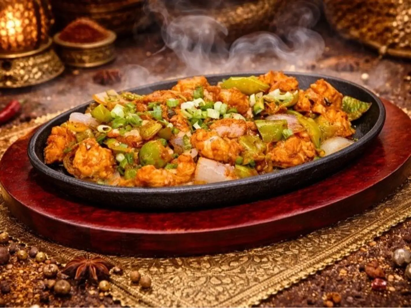 دجاج بالفلفل الحار