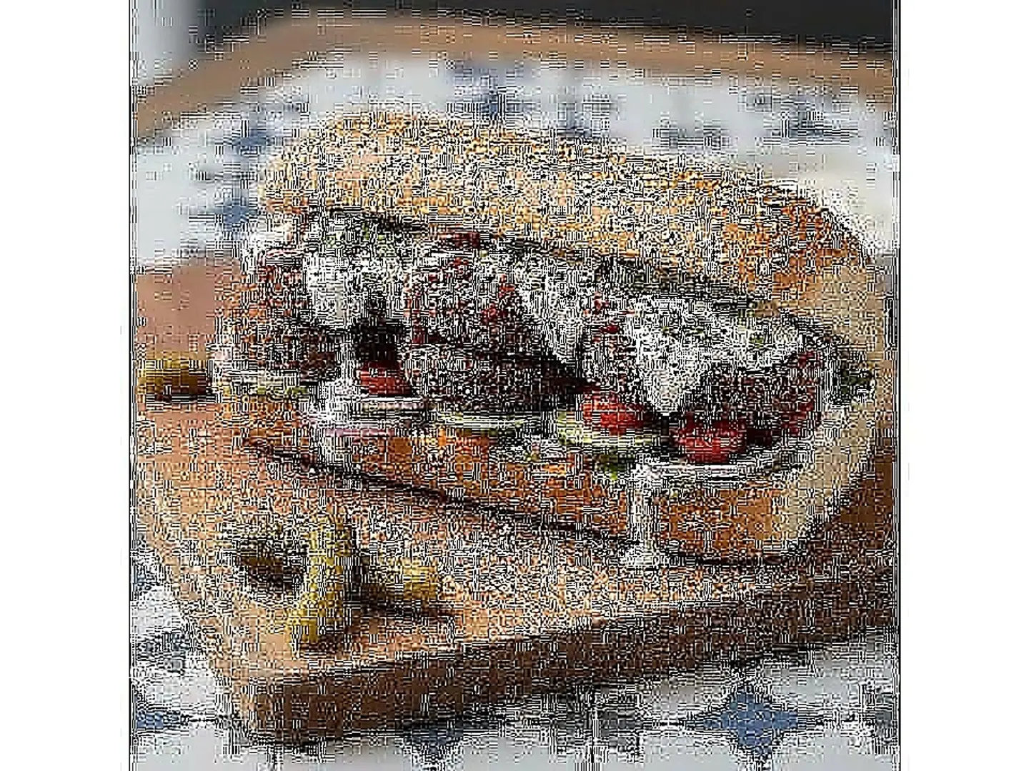 Spicy Stuffed Falafel Sandwich