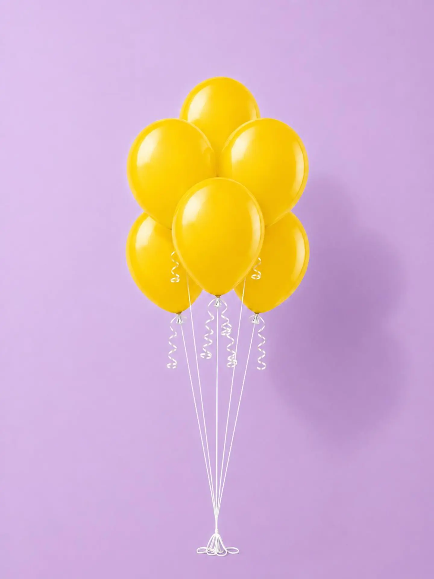 Yellow Helium Balloon Bouquet