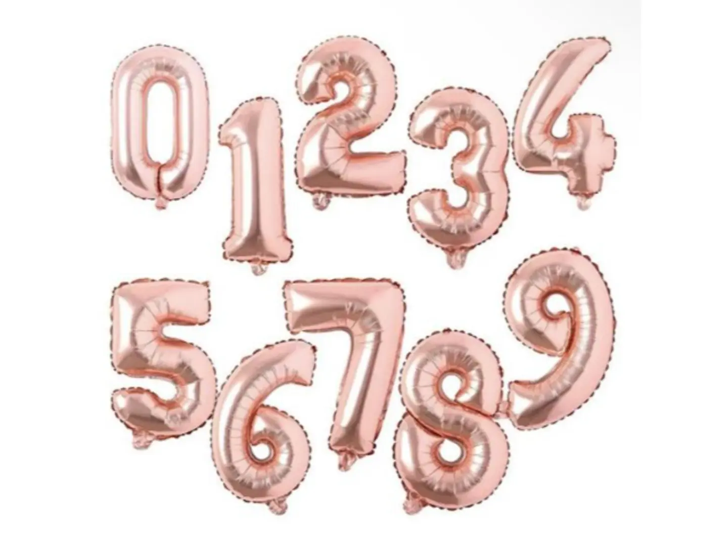 بالون هيليوم ارقام1 9 روز قولد