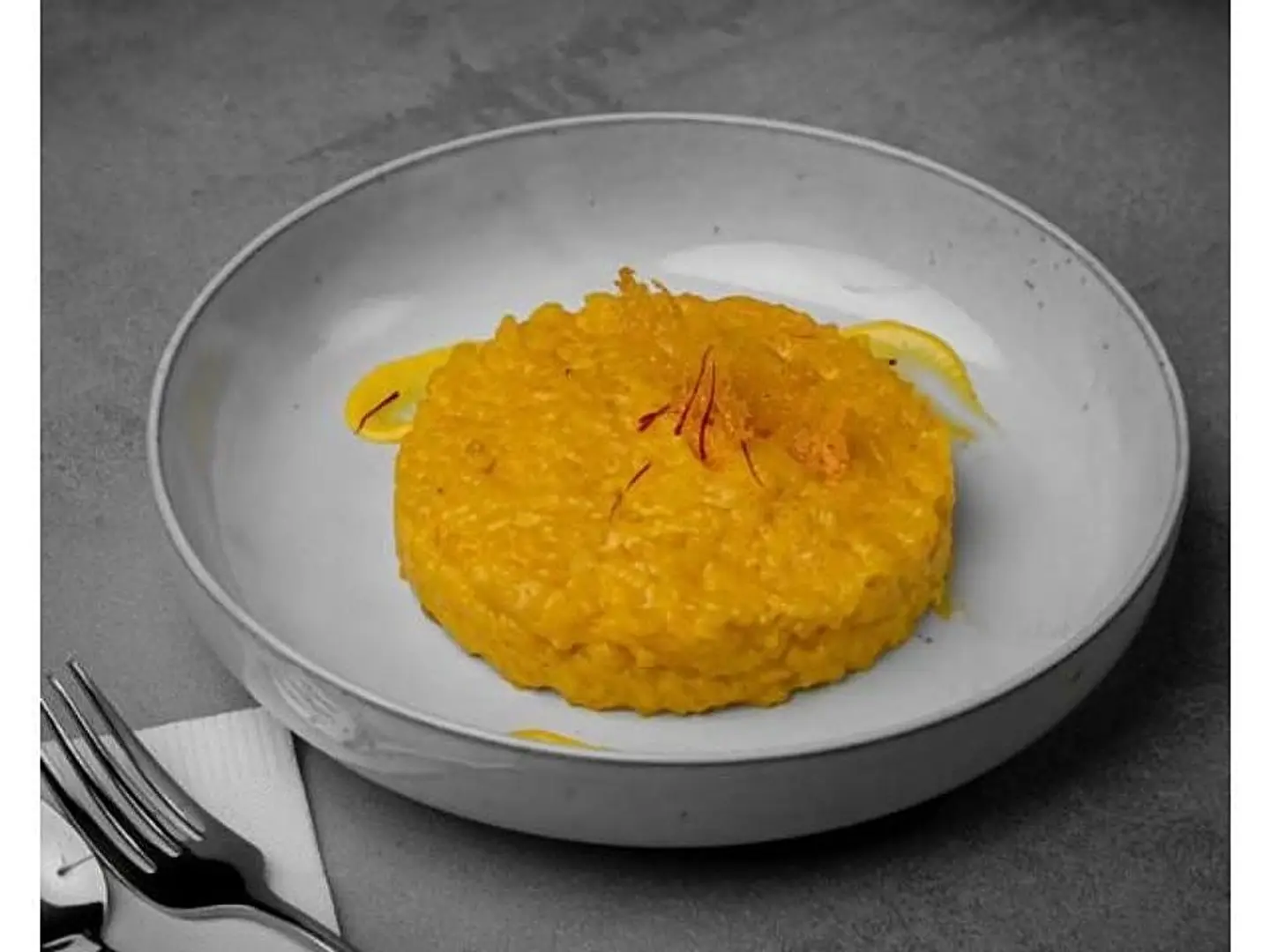 Fried Saffron Risotto