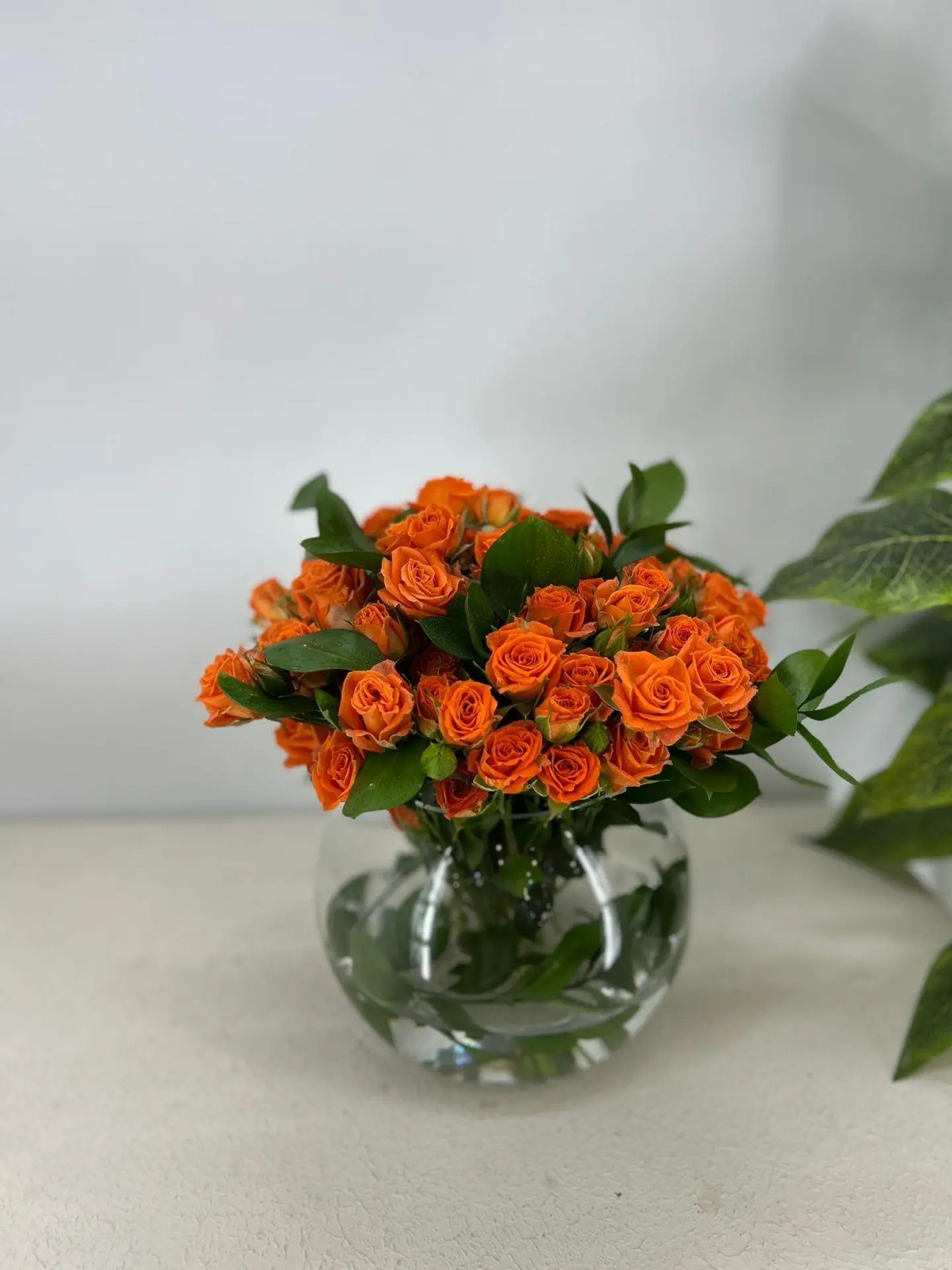Orange Flower Vase