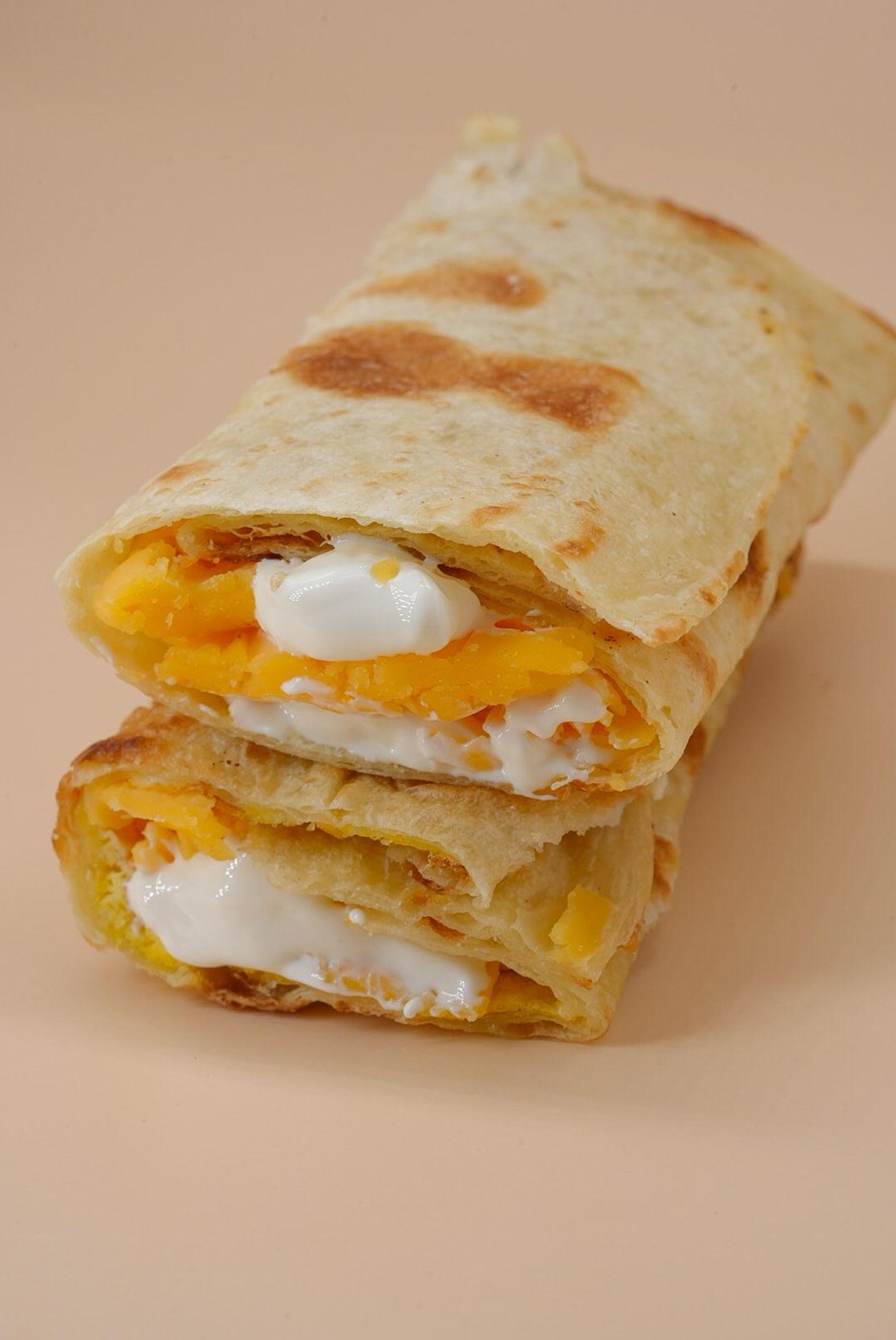 Chapati, Fried Eggs, Two Cheeses