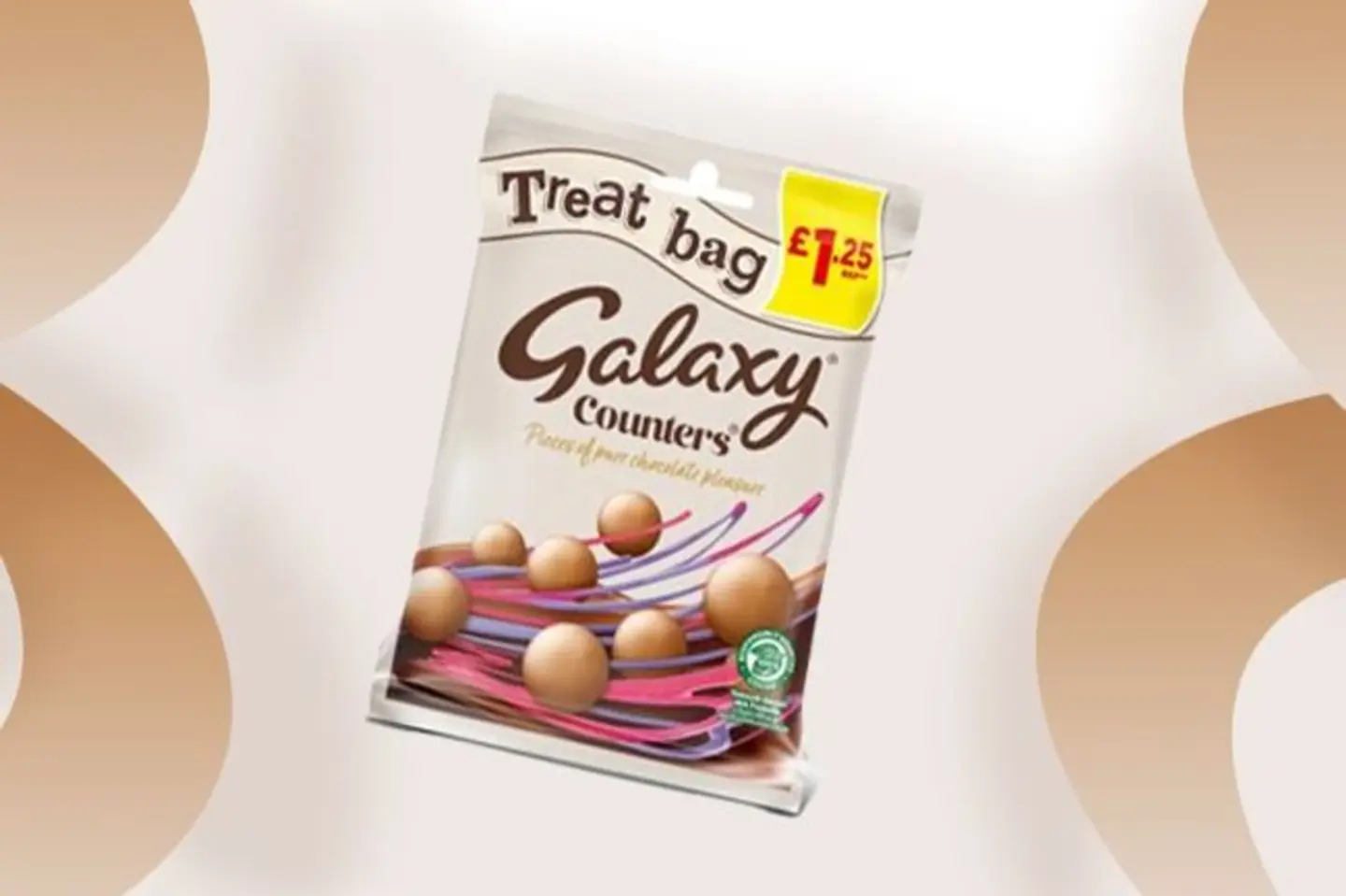 جالاكسي كاونتر كيس حلوى الشوكولاتة بالحليب