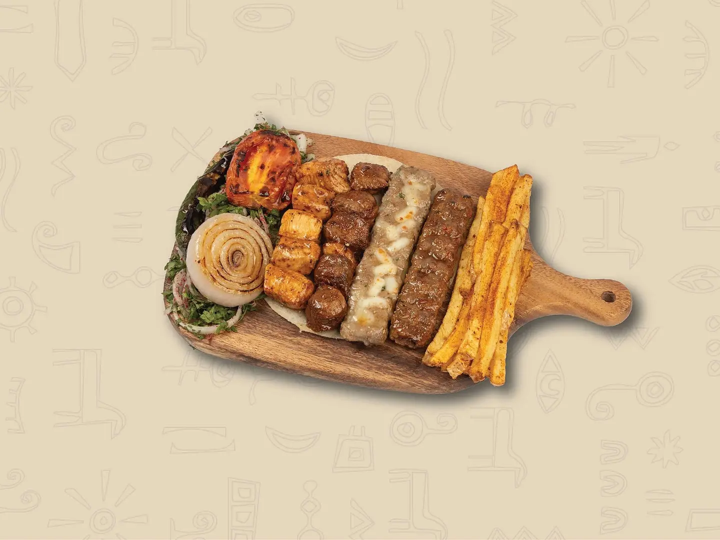 مشكل عدنا مع بطاطس مقلية