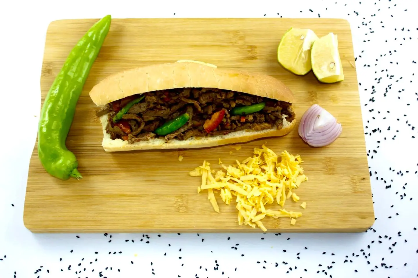 ساندوتش لحم