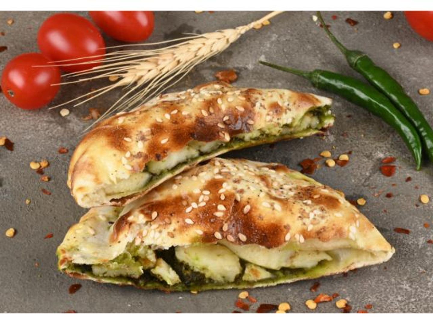 Halloumi With Basil Pie