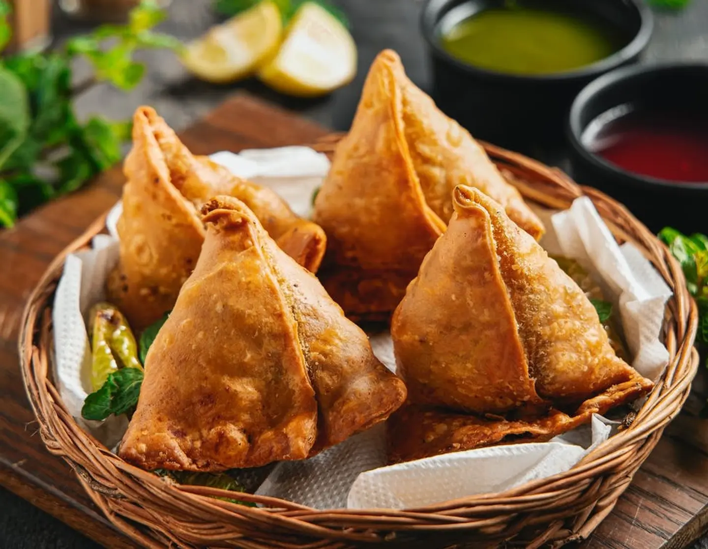 Veg Sambosa (4 Pcs)
