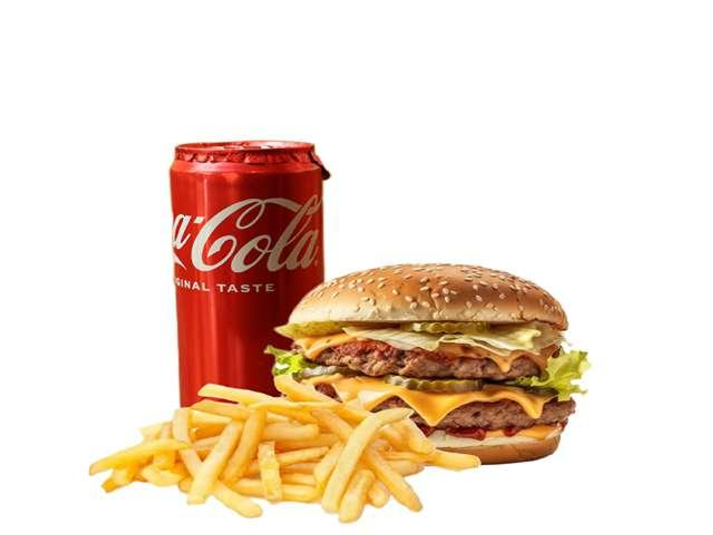 وجبة دبل برجر لحم