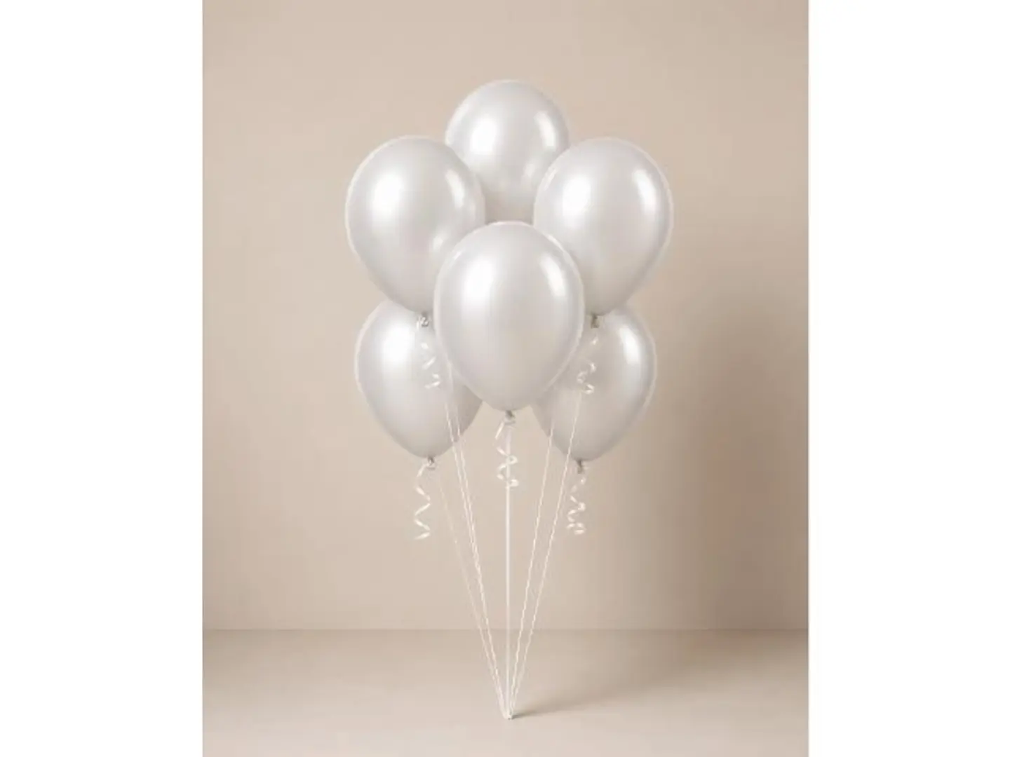 Silver Helium Balloons