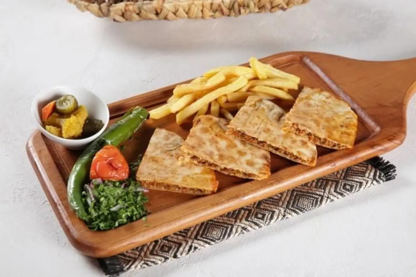 Cheese & Vegetable Arayes