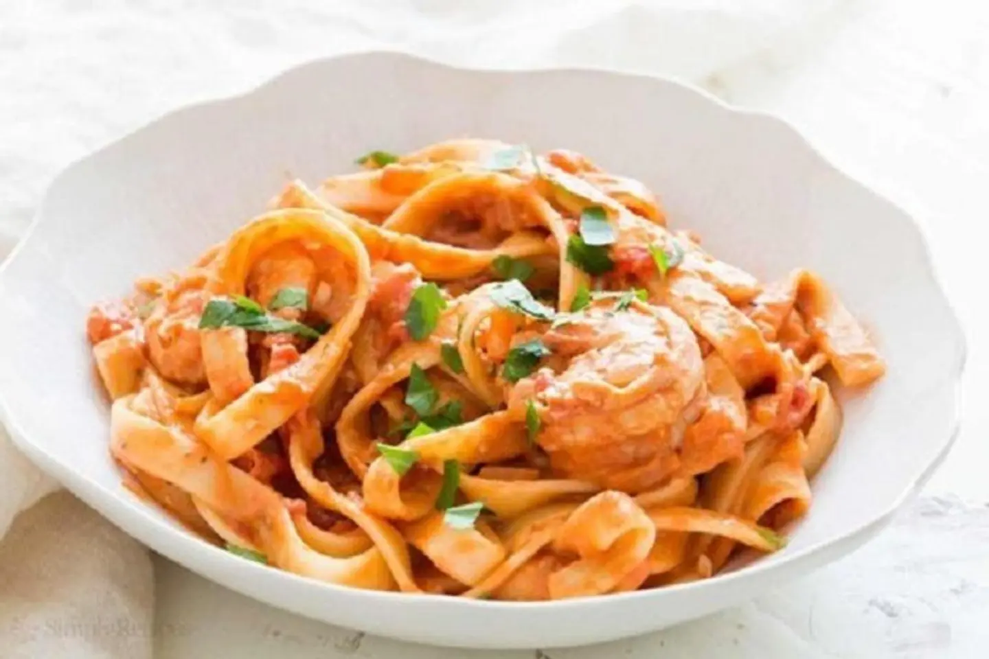 Seafood Pasta With Red Sauce