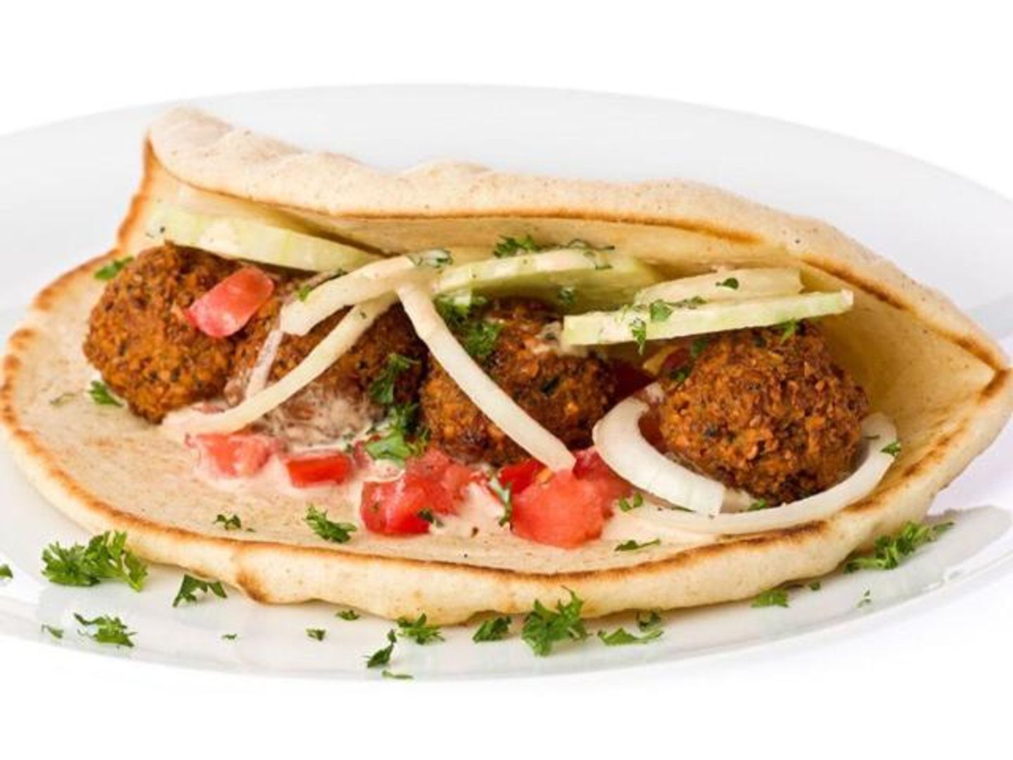 Plain Falafel With Syrian Bread