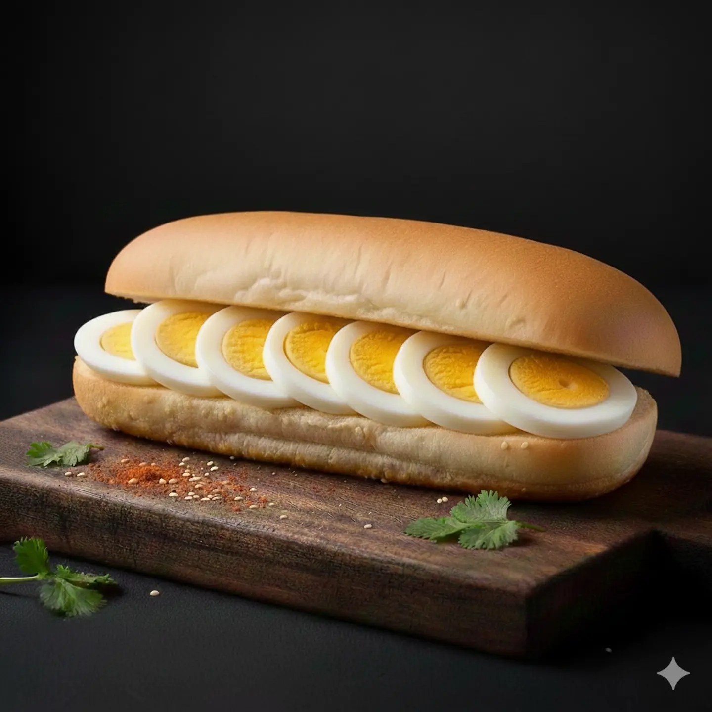 ساندويش بيض مسلوق