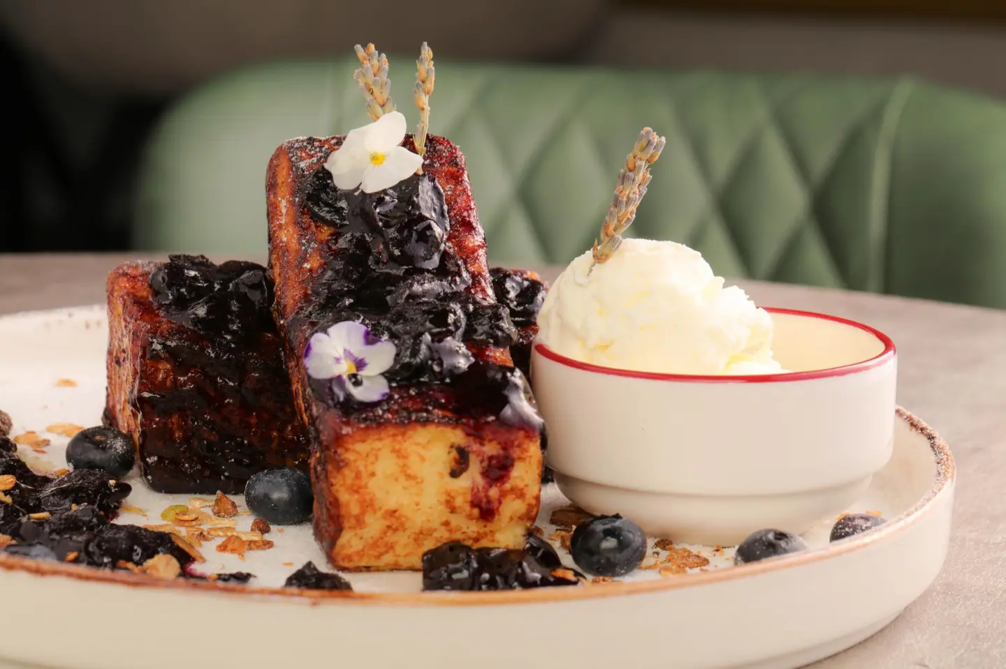 Lavender And Berries French Toast