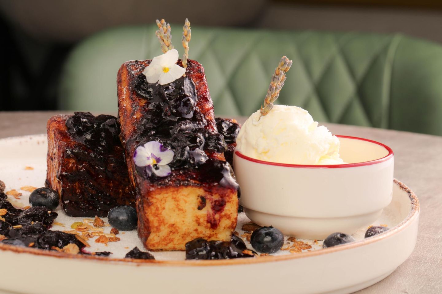 Lavender And Berries French Toast