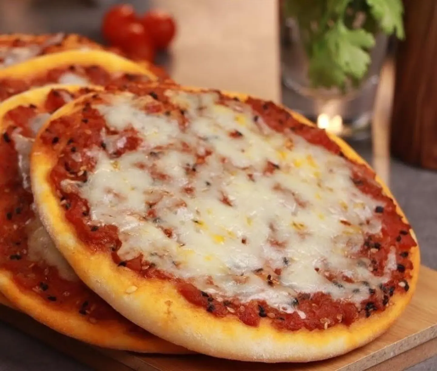 Mozzarella Cheese Manakish With Muhammara