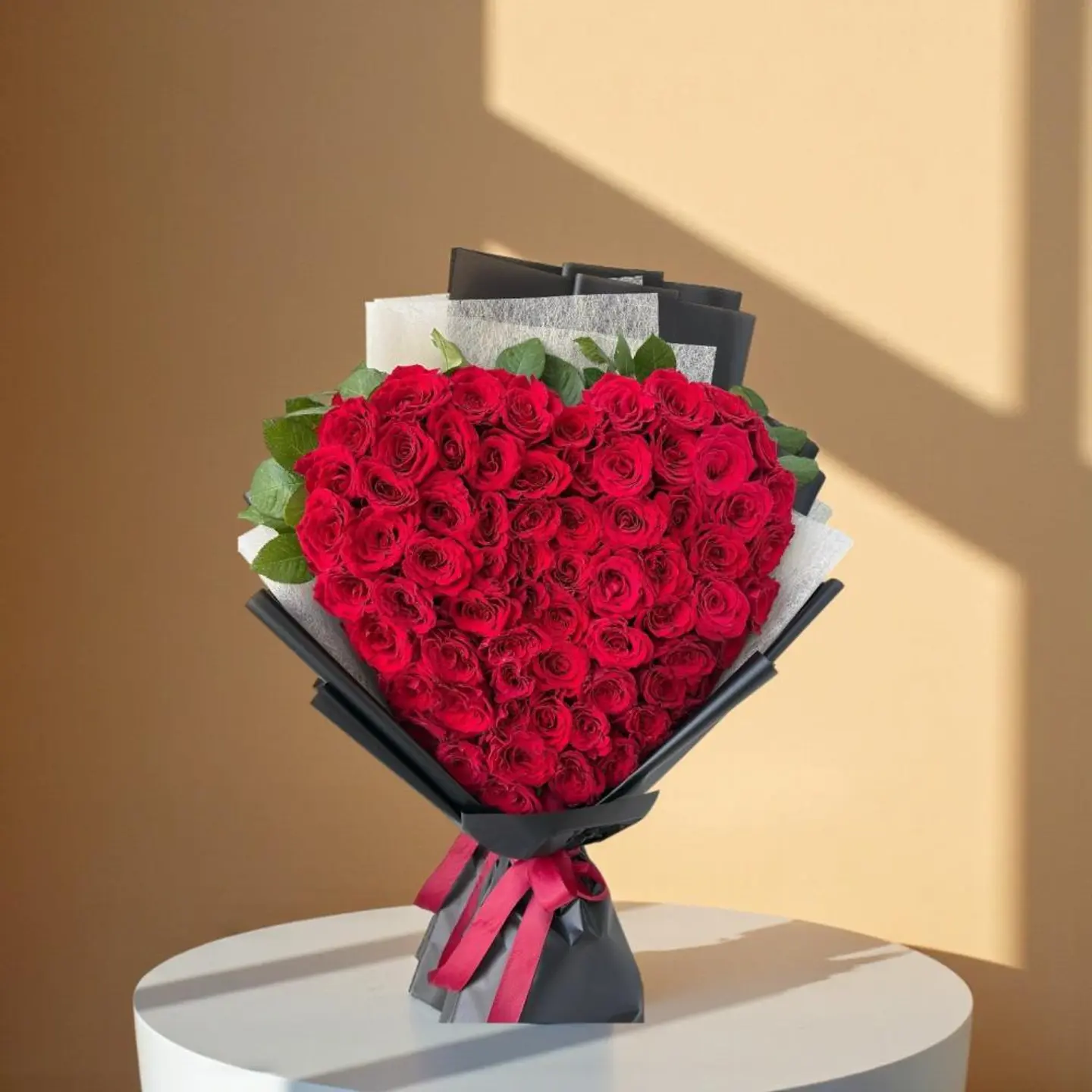 Red Rose Heart Bouquet