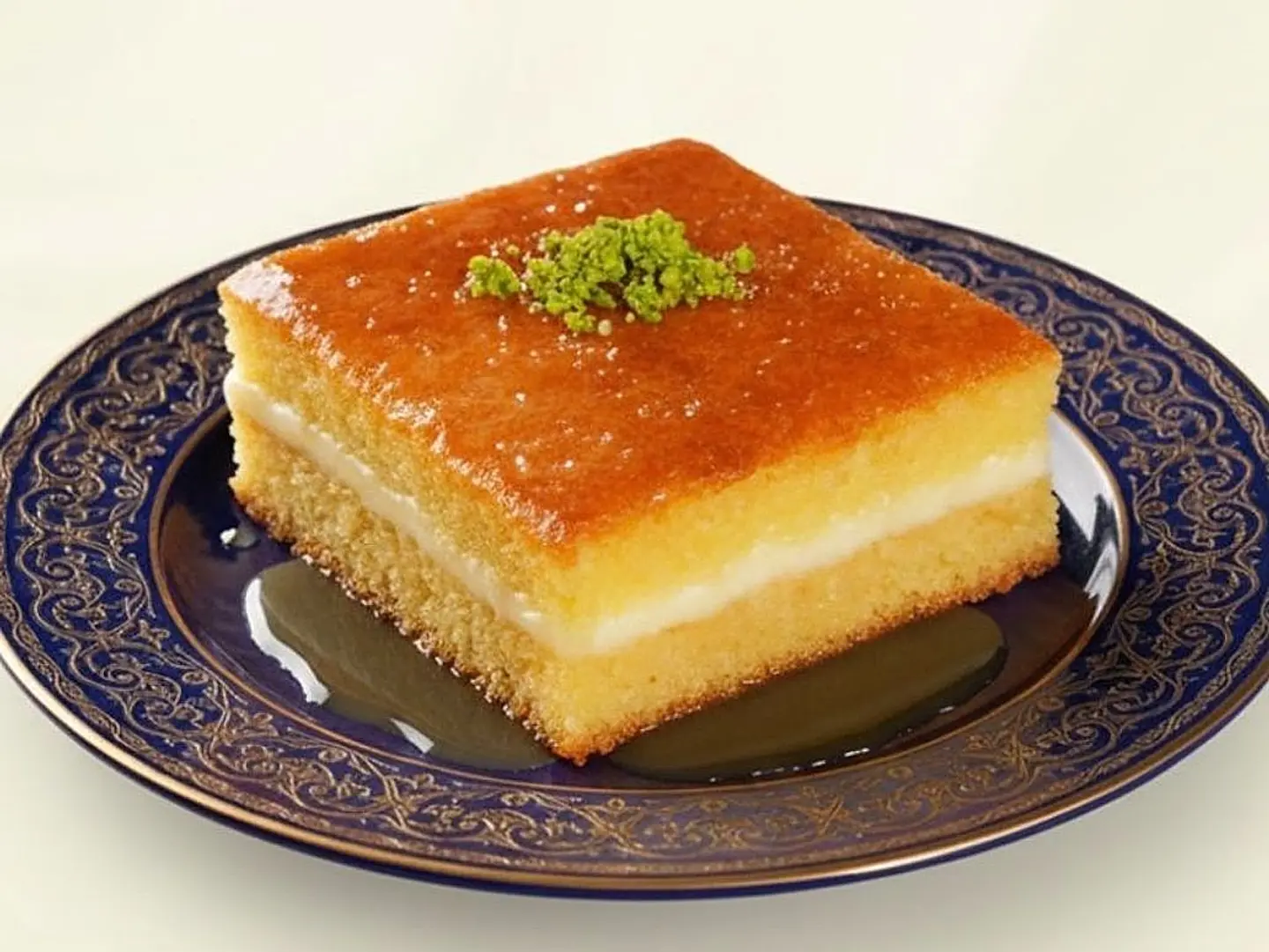 بسبوسة بالقشطة