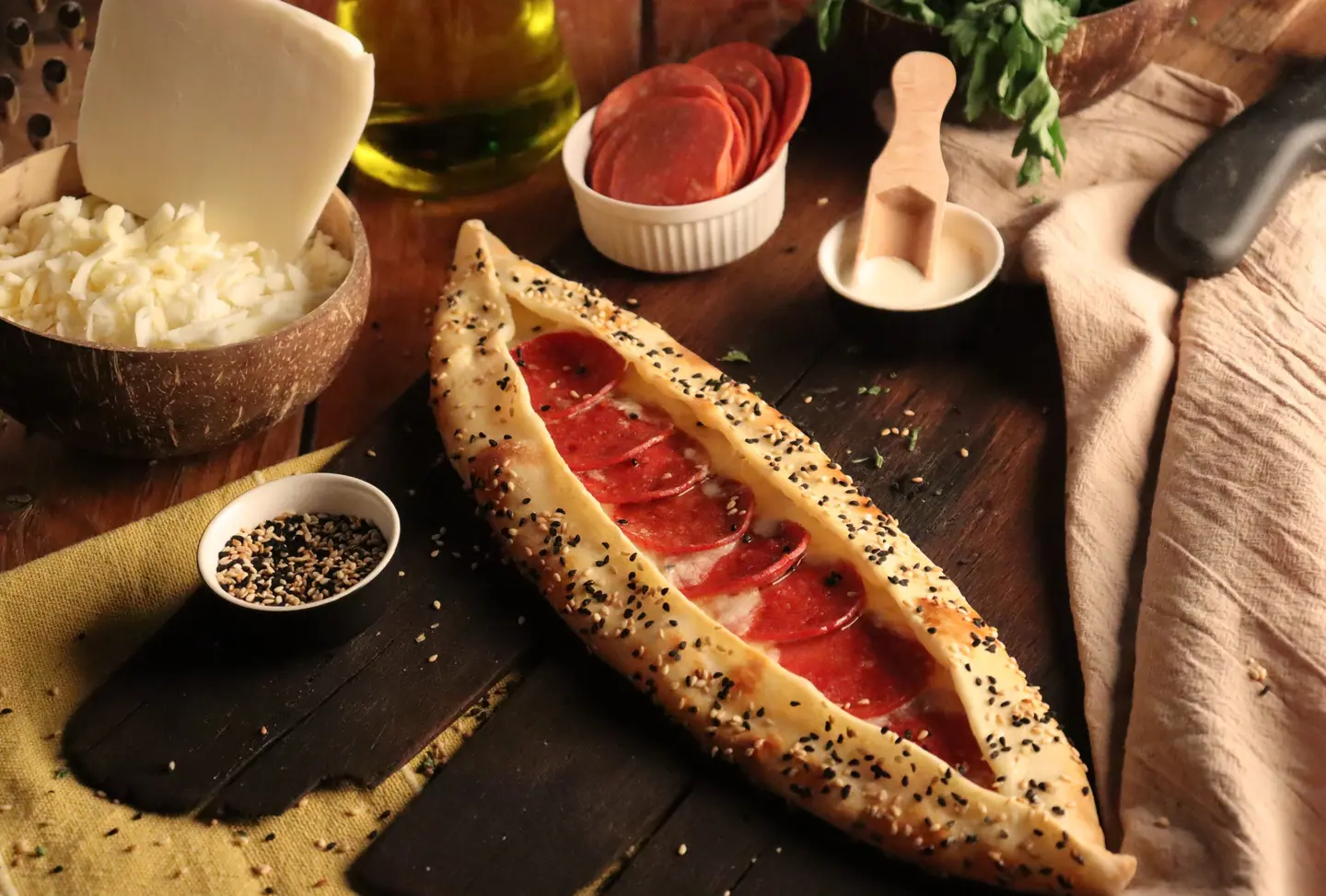 فطيرة لكي بيبروني