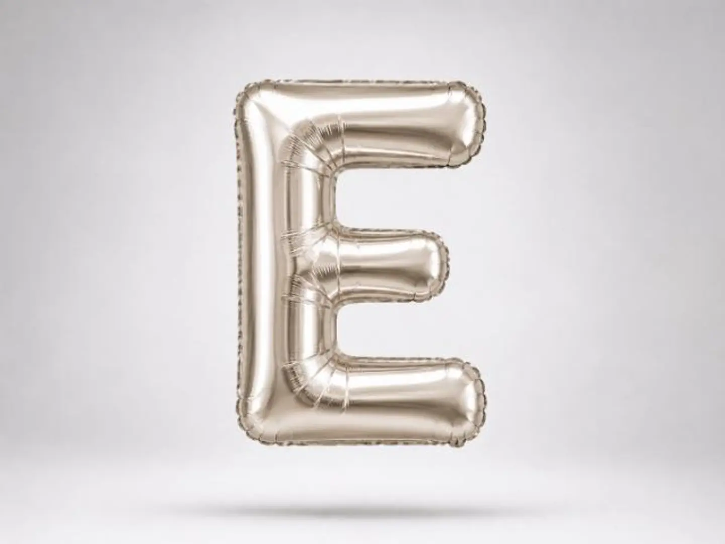 Silver Balloon Letter E