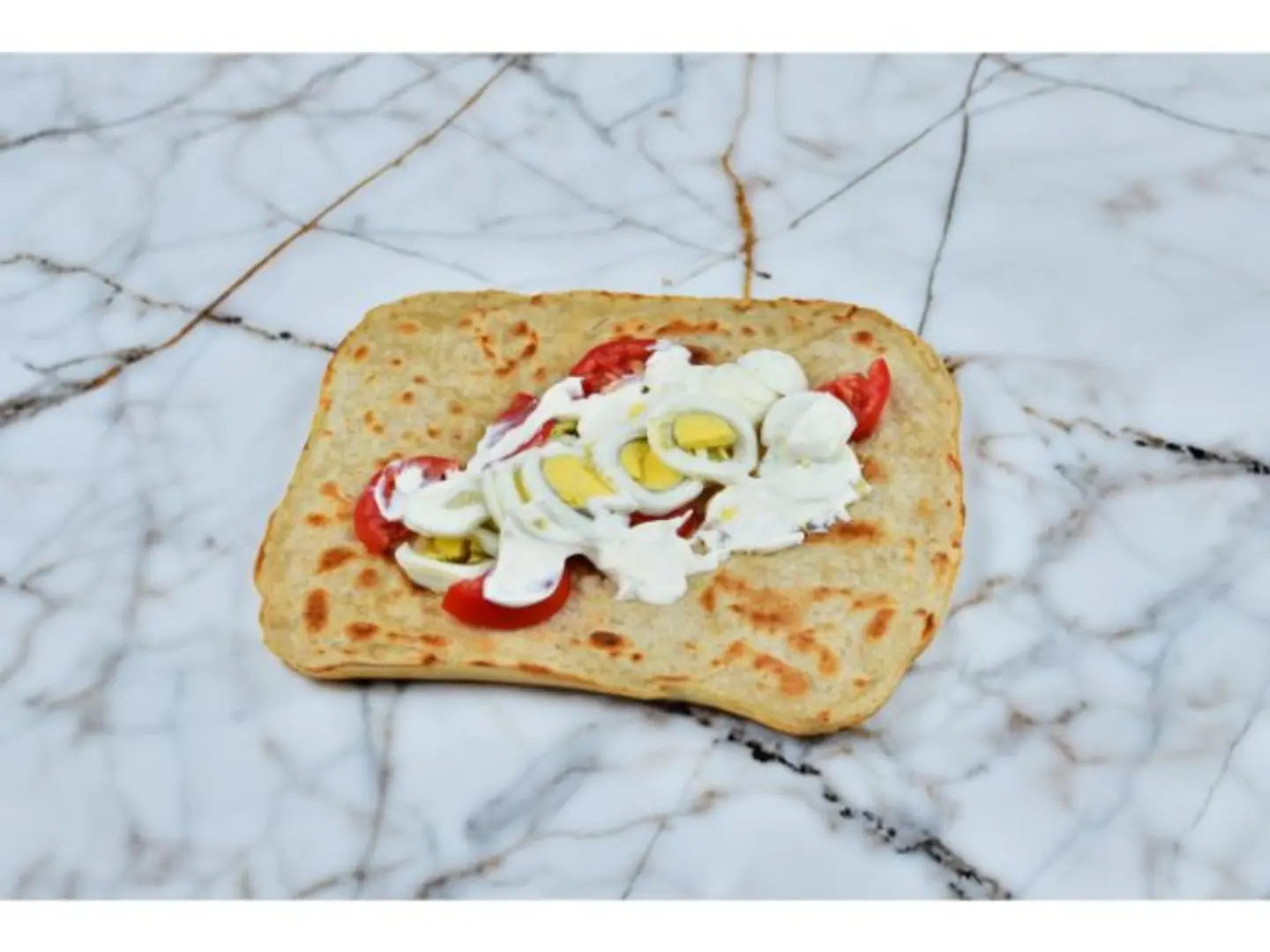 Boiled Eggs Saj With Cheese