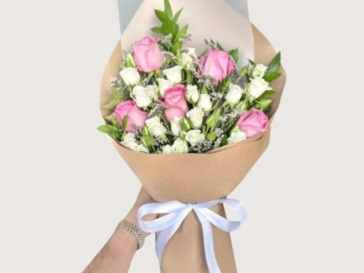 باقة ورد ناعم بألوان الطبيعة