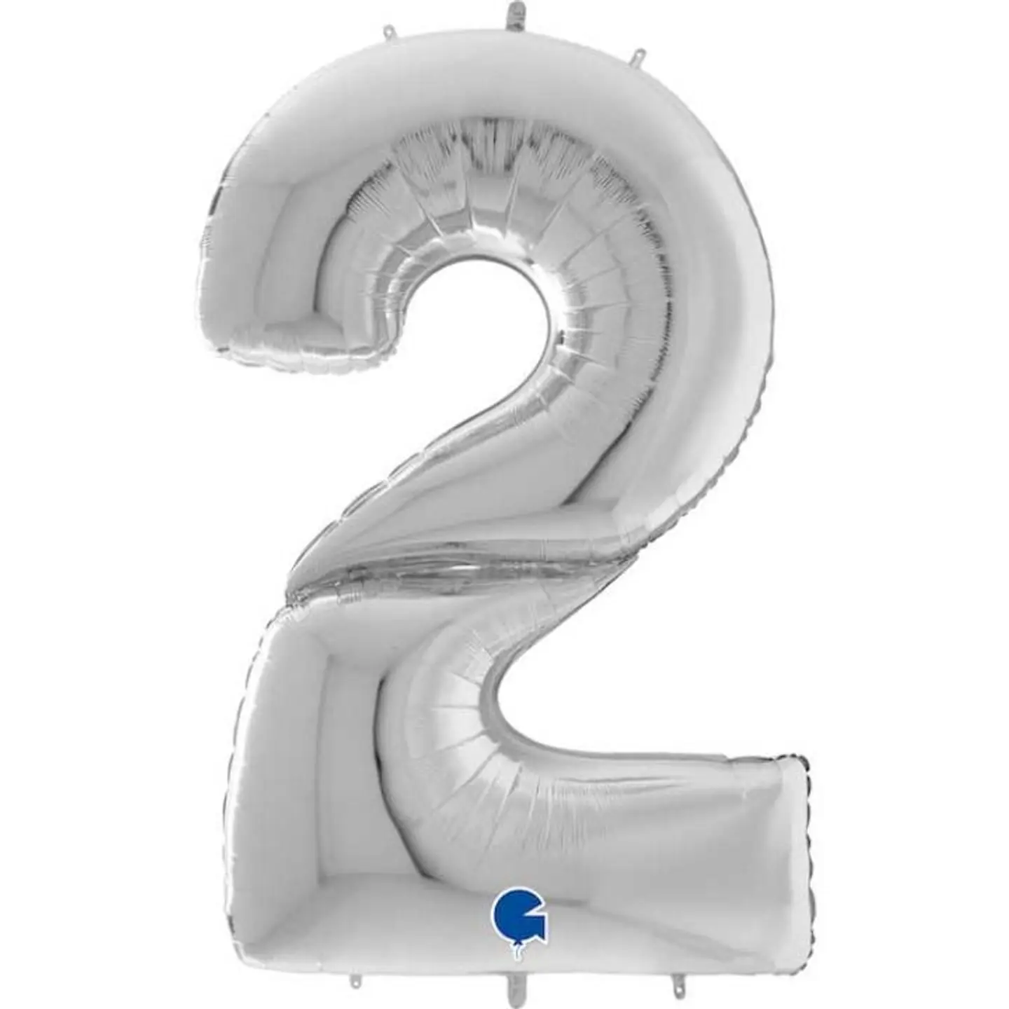 بالون هيليوم فضي رقم 2