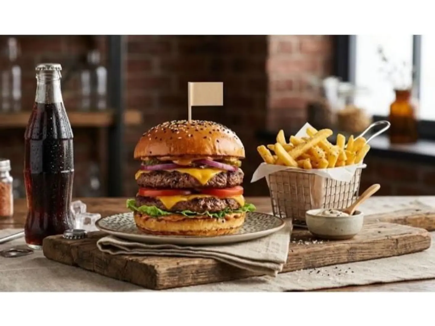 Double Beef Burger Meal