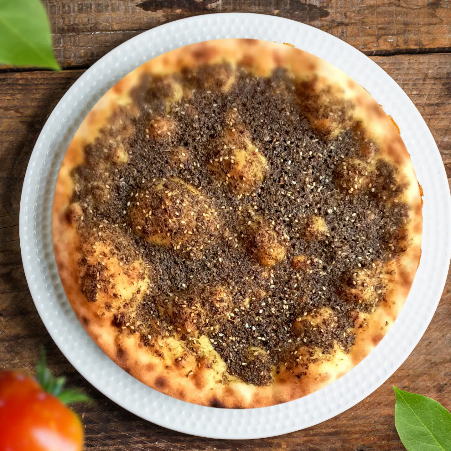 جبن عكاوي مع زعتر - كبير
