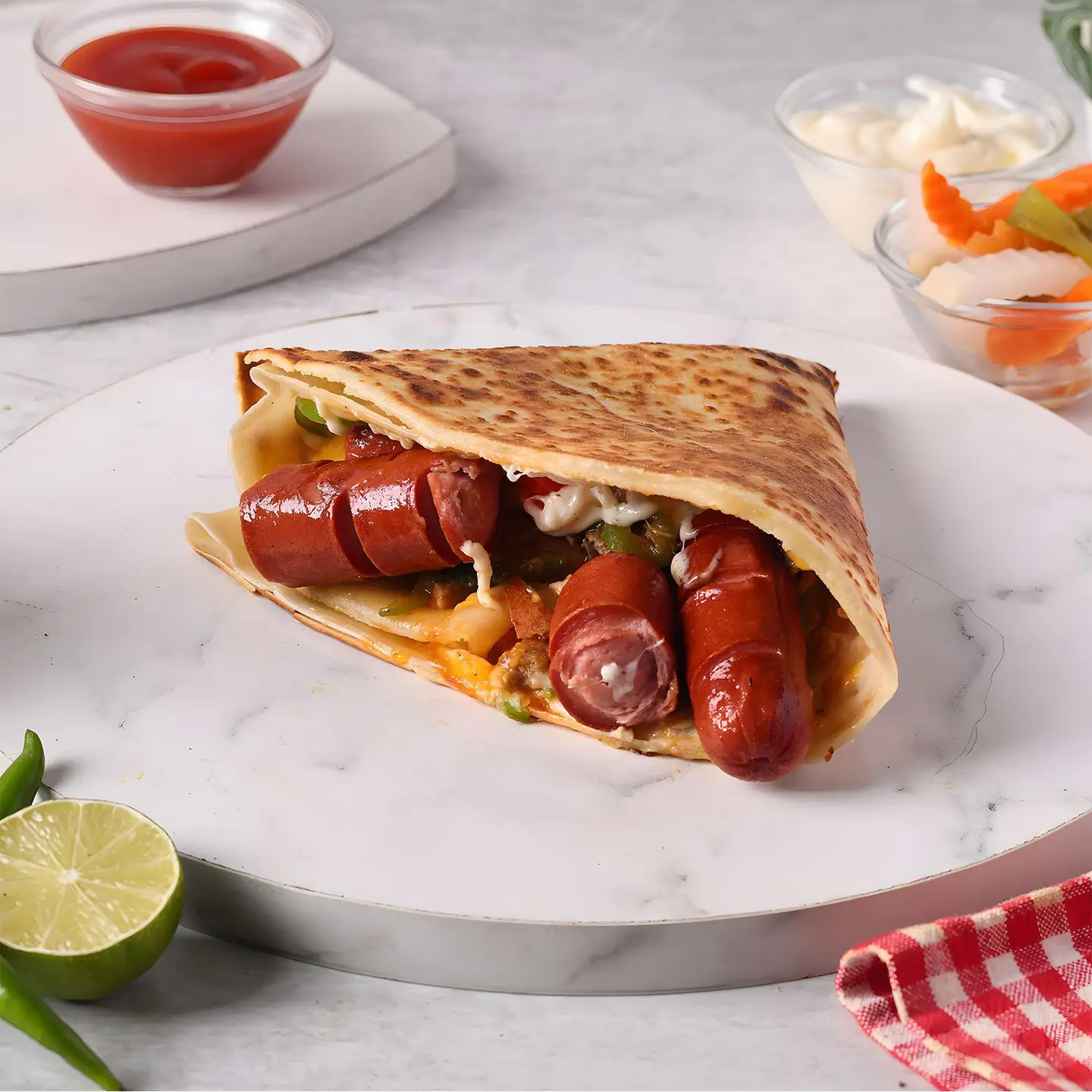 Hot Dog Crepe