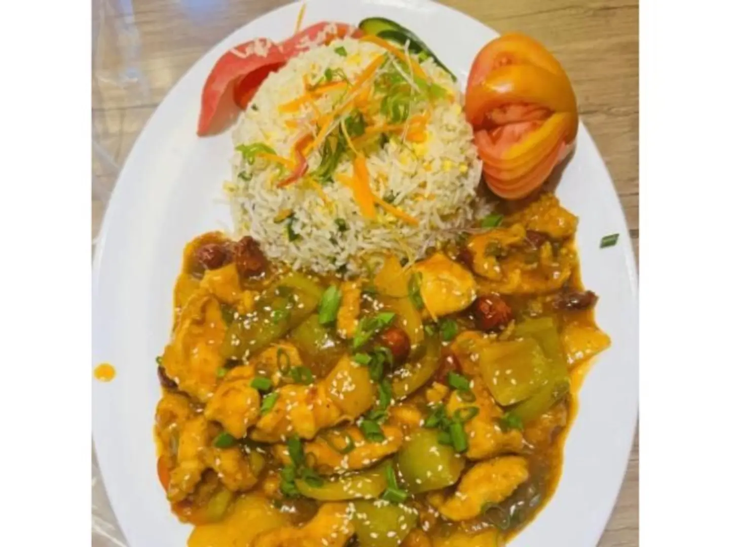 Chicken Chilli With Fried Rice