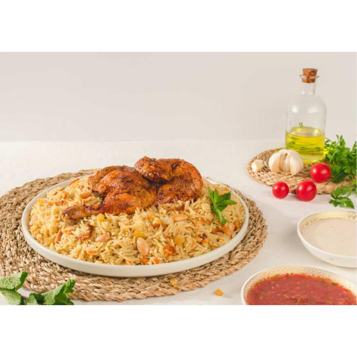 نصف حبة دجاج مضغوط