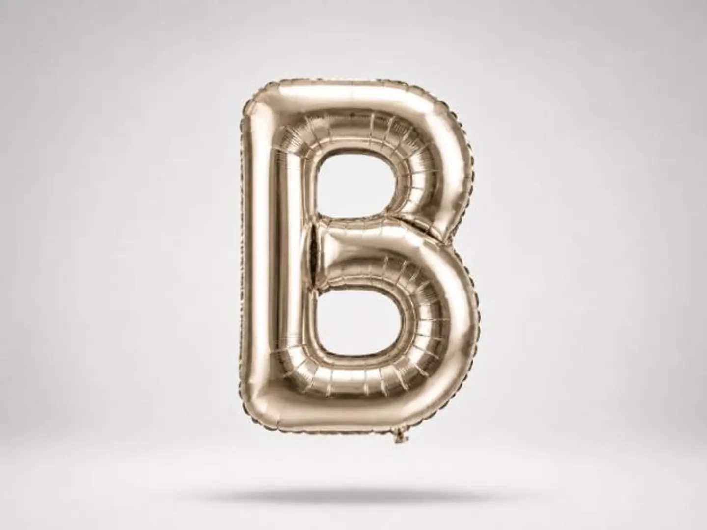 Silver Balloon Letter B