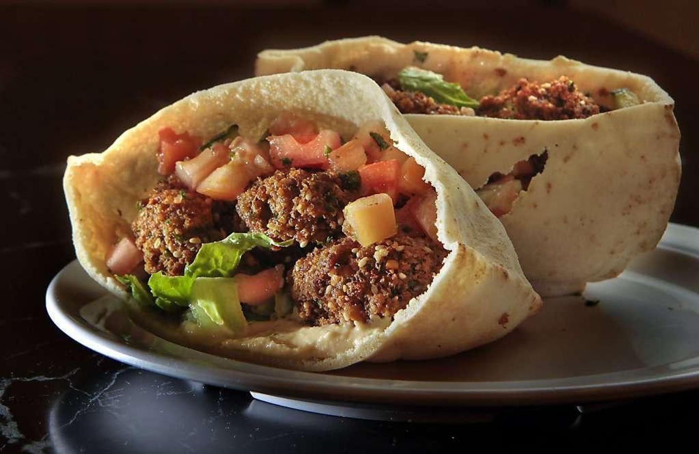 Fava Beans With Falafel