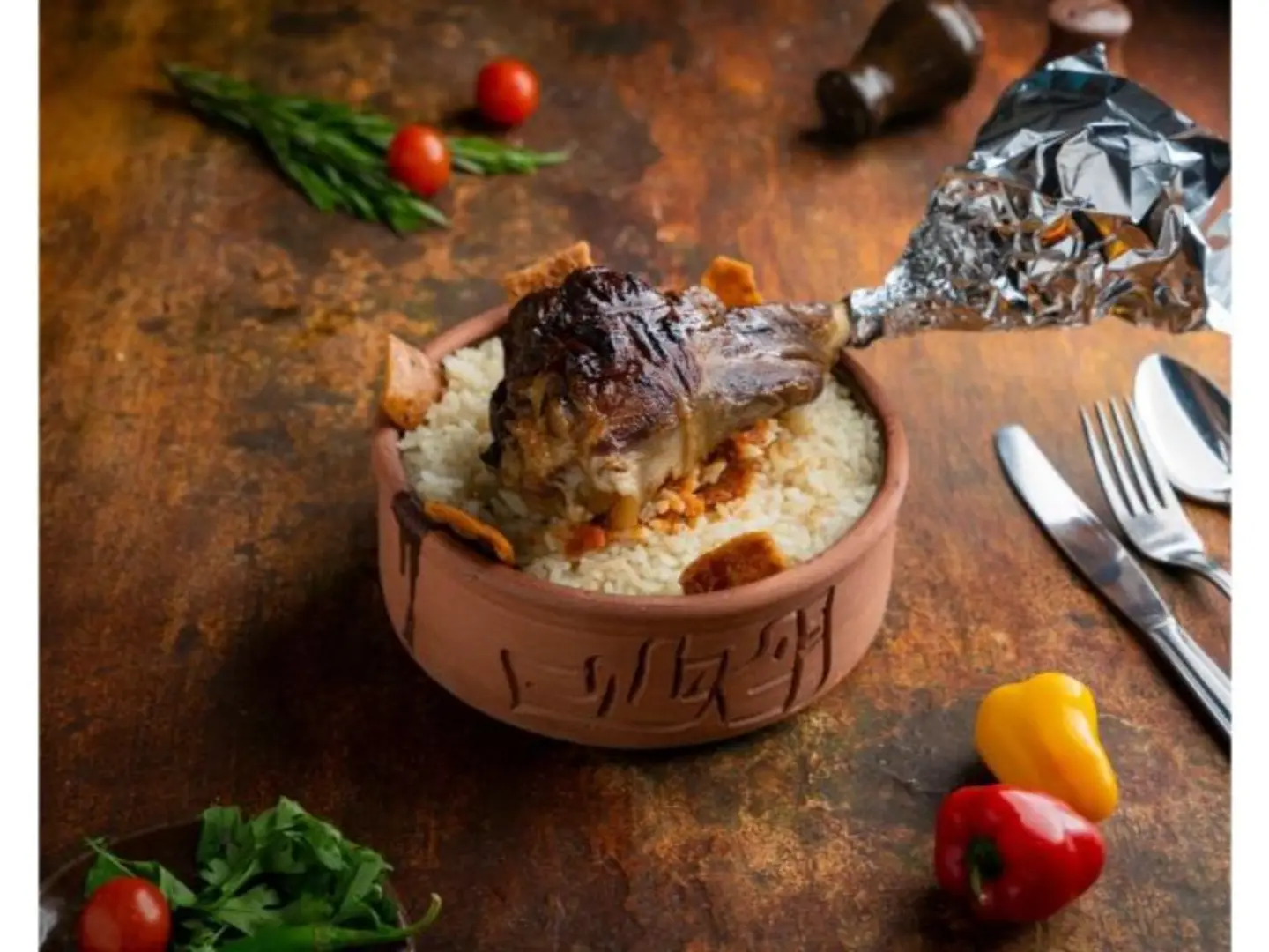 Lamb Plantain Fatteh
