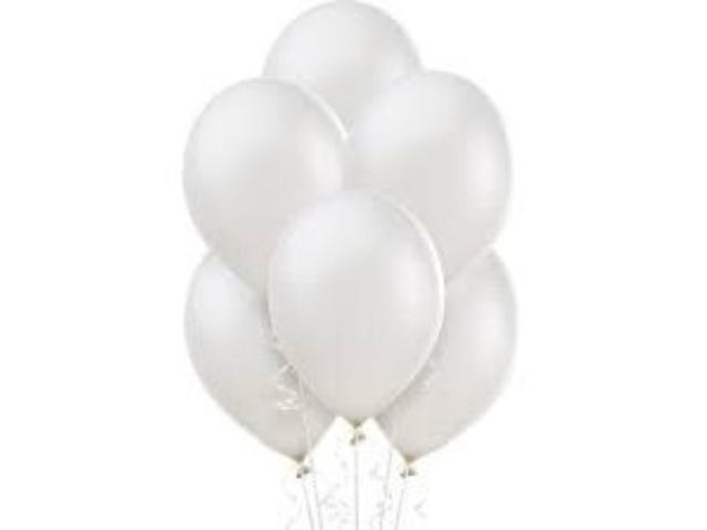 بالون أبيض هليوم