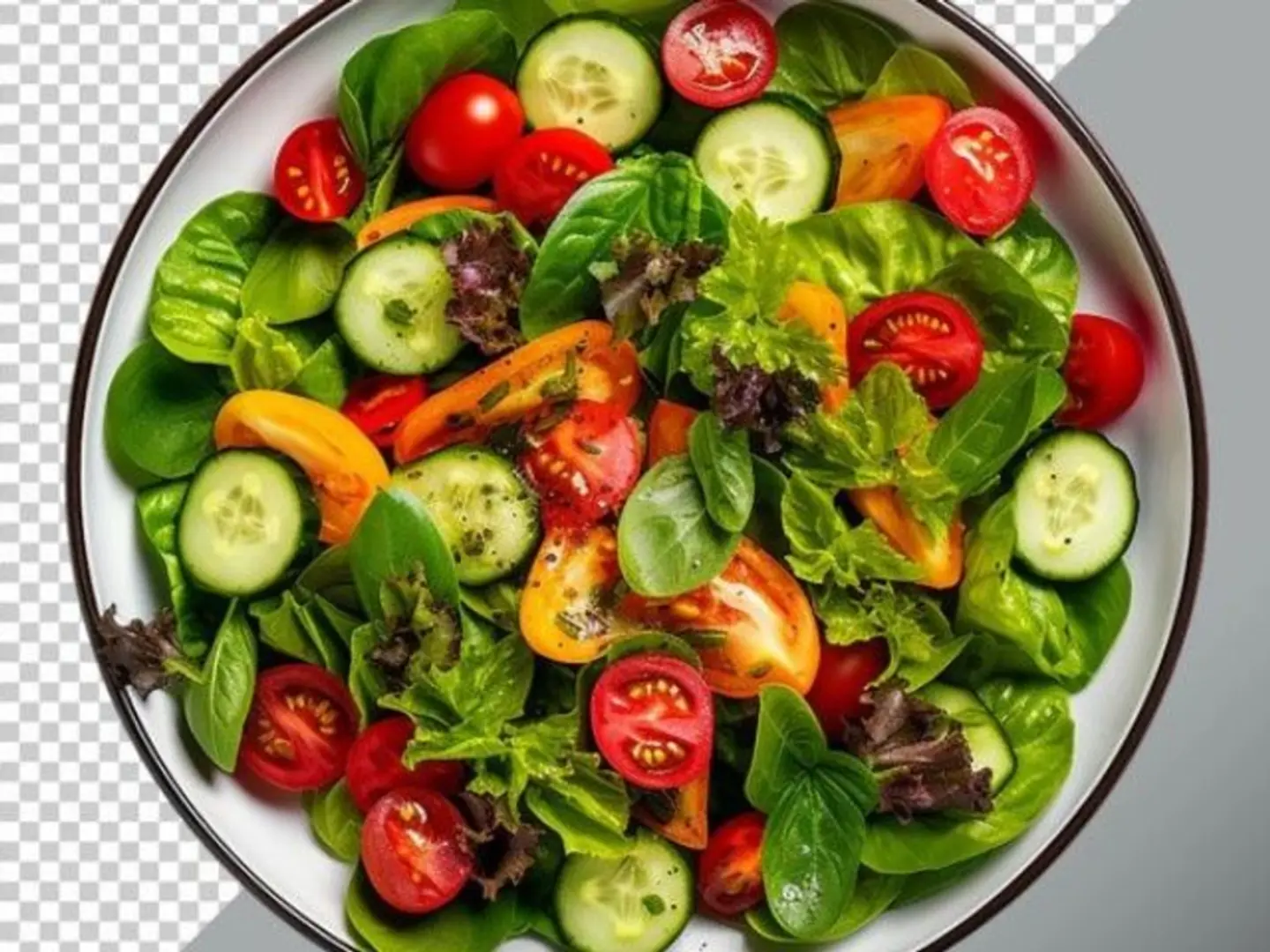 سلطة طماطم خيار