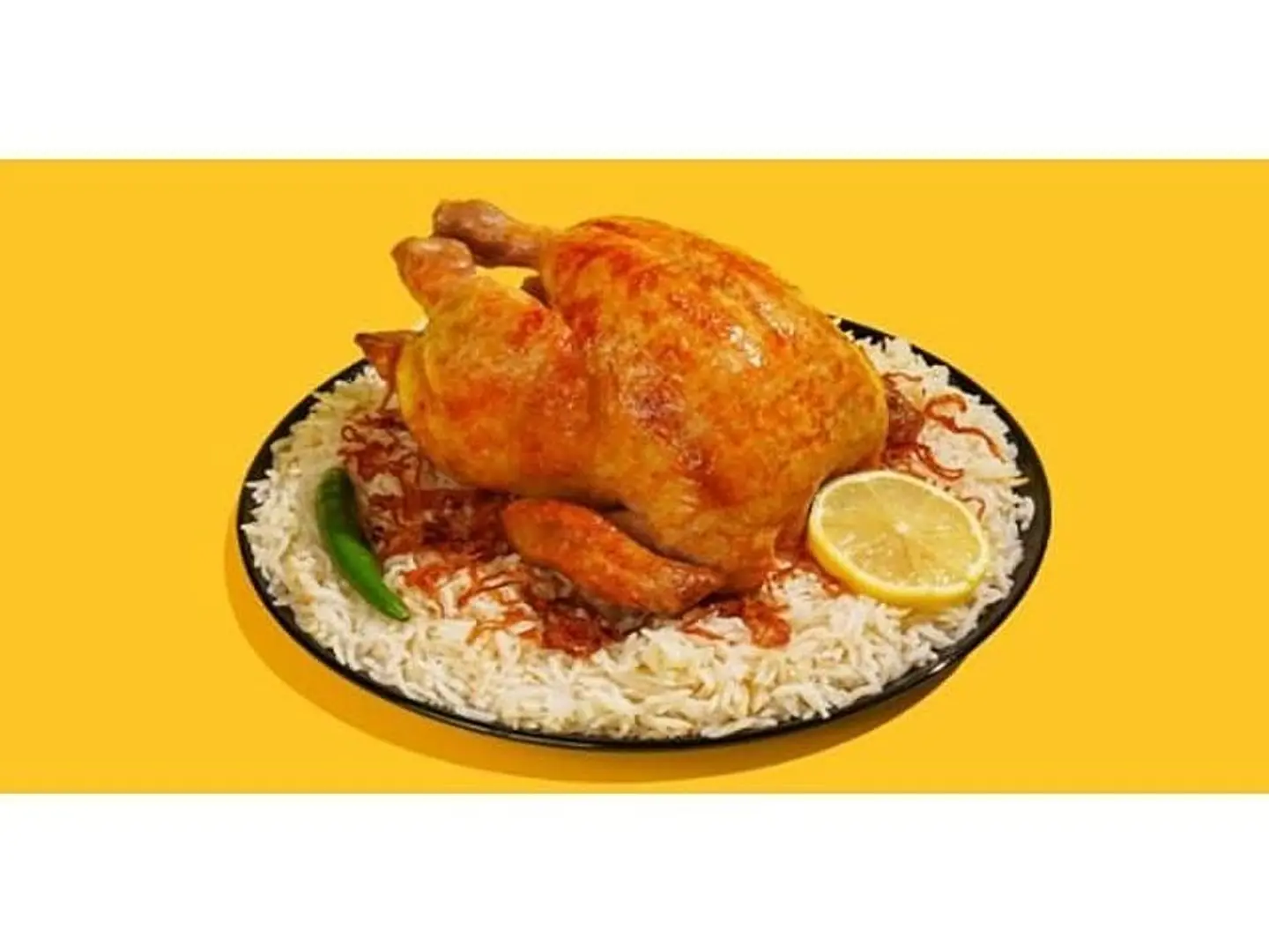 Whole Chicken Mandi With Rice